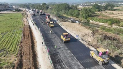 S358青陽至紅石公路改建工程全線推進(jìn)，路面施工與附屬工程分包同步啟動
